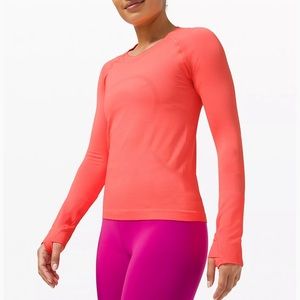 Lululemon Swiftly Tech LS 2.0 Race * Sunset